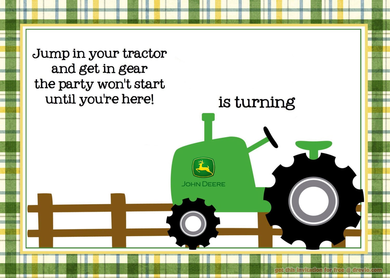 John Deere Party Invitations â Gangcraft Net
